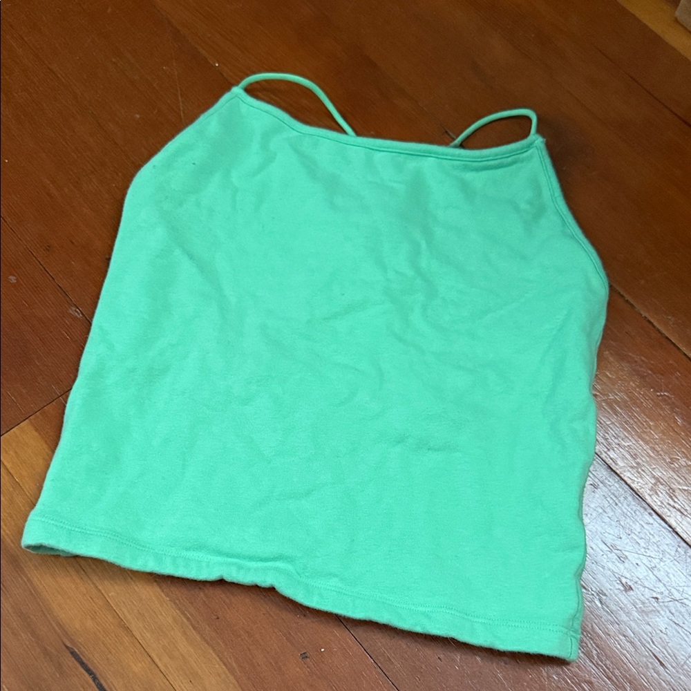 American Eagle Outfitters Green Crop Top
